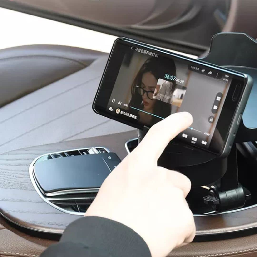 Porte-gobelet de voiture réglable avec plateau rotatif à 360 degrés