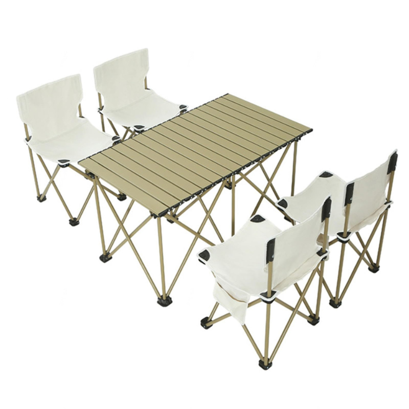 Ensemble d'été complet : table et 4 chaises dans un seul sac