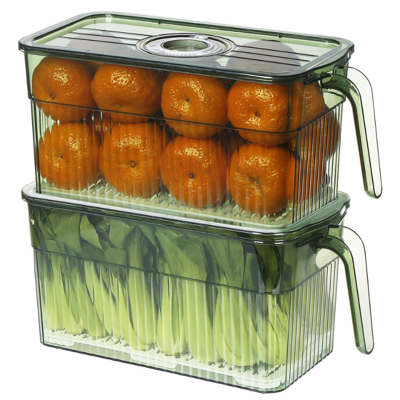 Boîtes de conservation de fruits et légumes pour le réfrigérateur - conservent la fraîcheur jusqu'à 7 jours