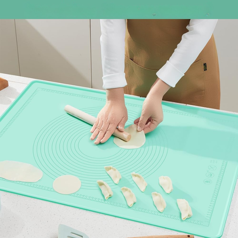 Grand tapis en silicone + 2 moules à gâteaux en acier inoxydable 🍰