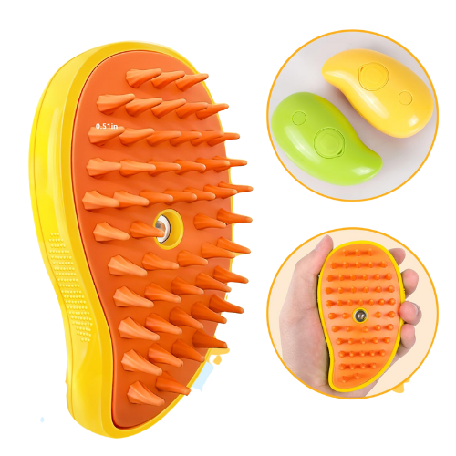 Soin complet pour l'hygiène de votre chat : brosse vapeur 3 en 1 🐾