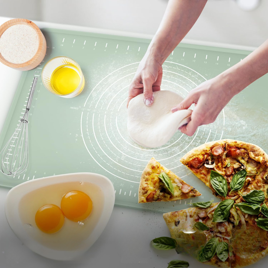 Tapis de cuisson en silicone - Parfait pour préparer des pâtisseries, des pizzas et du pain
