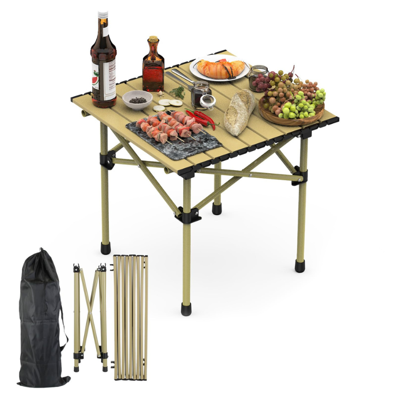 Table légère et pliable - parfaite pour le camping, les pique-niques, la plage et même votre maison