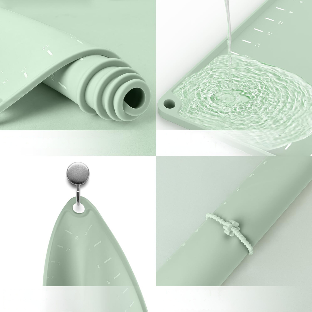 Tapis de cuisson en silicone - Parfait pour préparer des pâtisseries, des pizzas et du pain