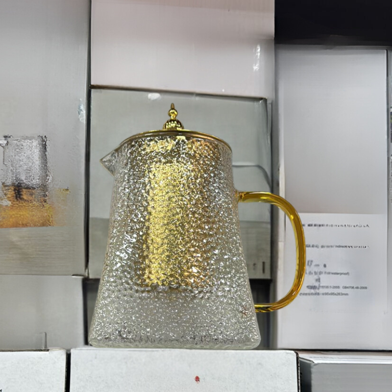 BAYTIGO® إبريق شاي وقهوة زجاجي شفاف