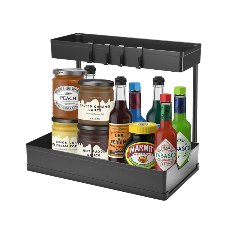 Organisateur de rangement à 2 niveaux BAYTIGO® et tiroir coulissant