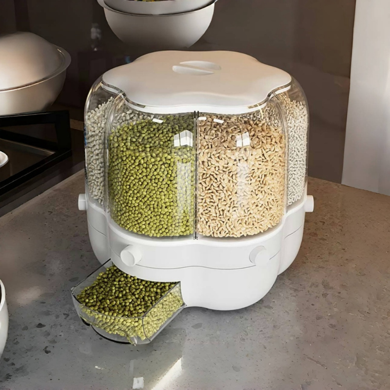 Pilulier à 6 compartiments - chaque compartiment peut contenir jusqu'à 1 kg