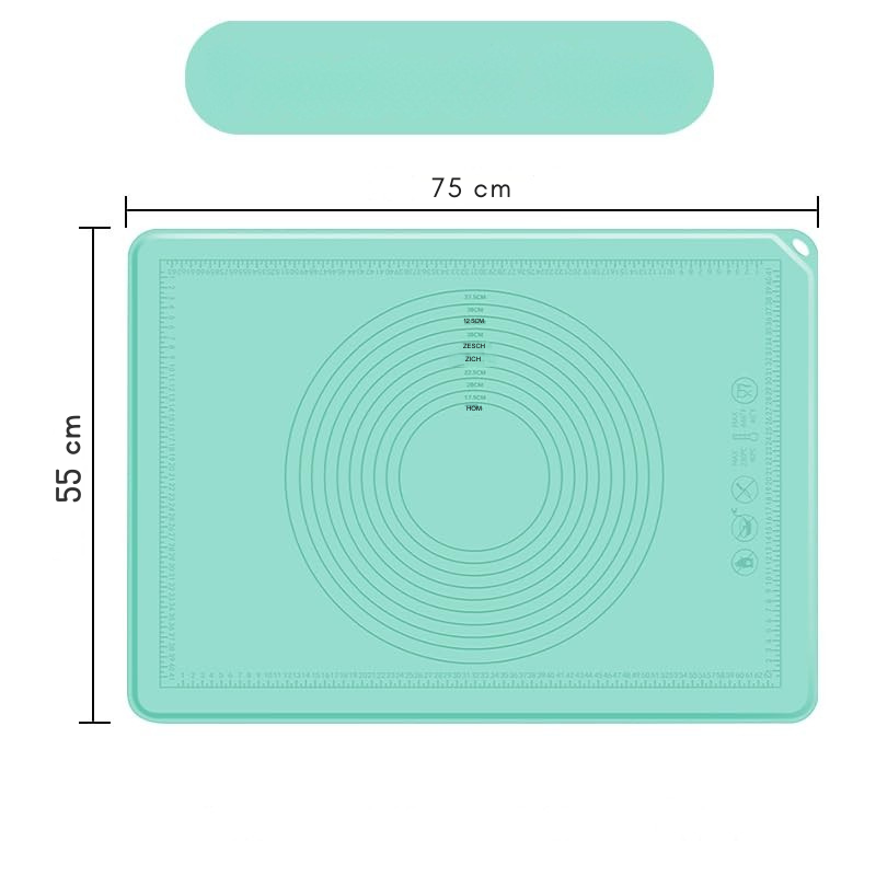 Grand tapis en silicone + 2 moules à gâteaux en acier inoxydable 🍰