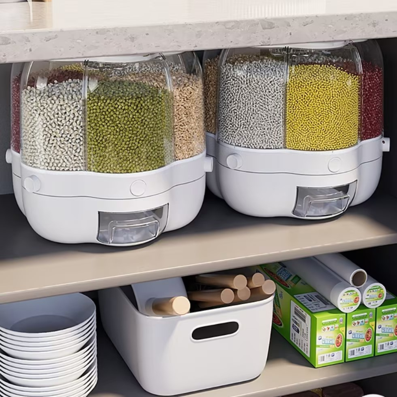 Pilulier à 6 compartiments - chaque compartiment peut contenir jusqu'à 1 kg