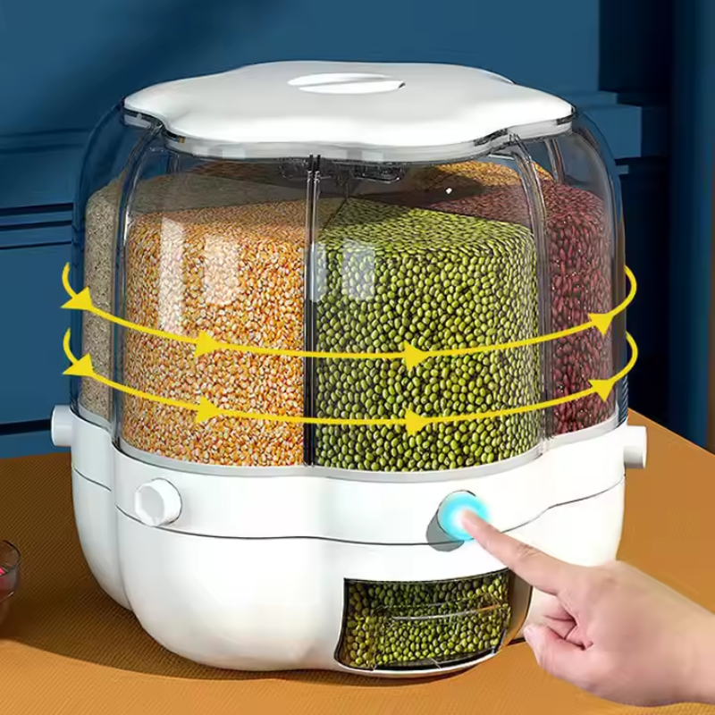 Pilulier à 6 compartiments - chaque compartiment peut contenir jusqu'à 1 kg