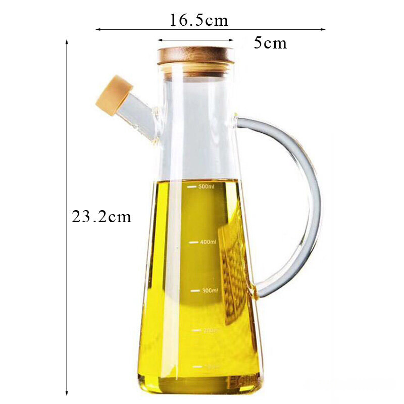 Distributeur d'huile d'olive en verre BAYTIGO®, 900 ml : le parfait compagnon de cuisine !