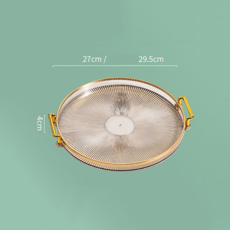 BAYTIGO® صينية فاخرة بأطراف ذهبية لتقديم وتنظيم المنزل