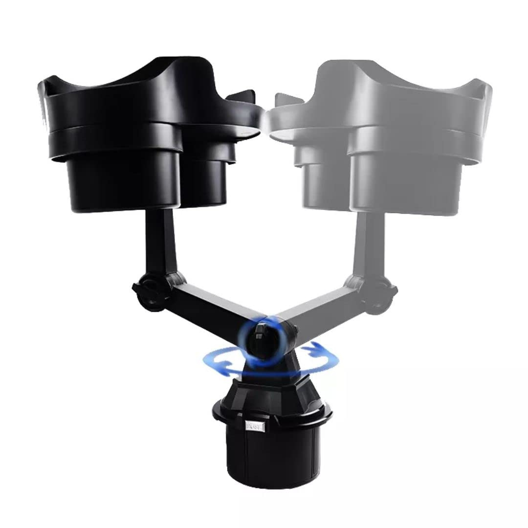 Porte-gobelet de voiture réglable avec plateau rotatif à 360 degrés