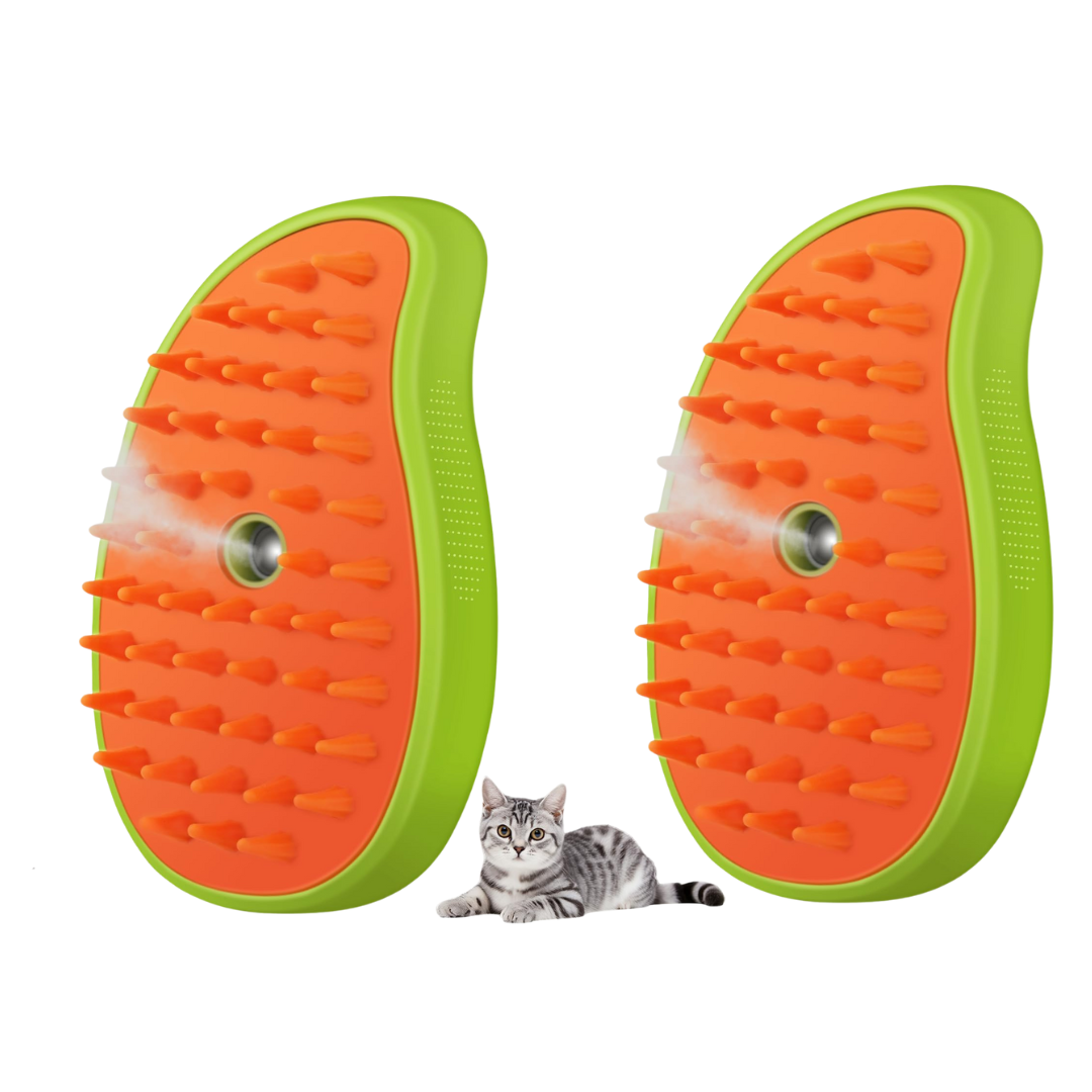 Soin complet pour l'hygiène de votre chat : brosse vapeur 3 en 1 🐾