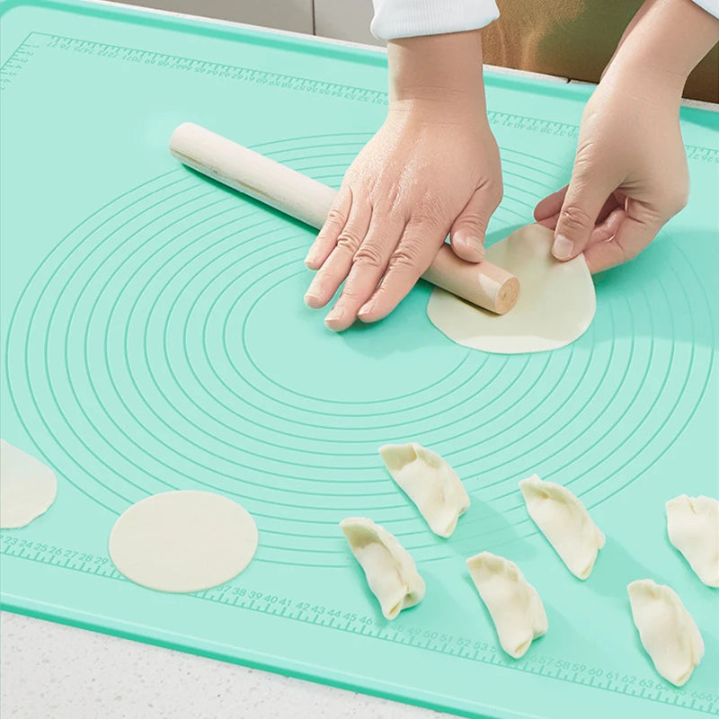 Grand tapis en silicone + 2 moules à gâteaux en acier inoxydable 🍰