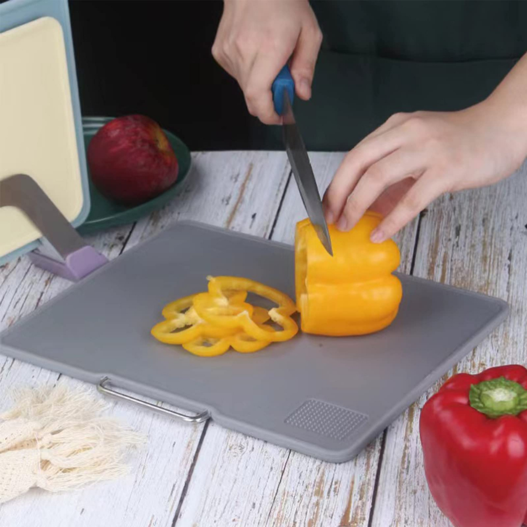 ألواح تقطيع بلاستيكية ء مجموعة 3 قطع مع حامل