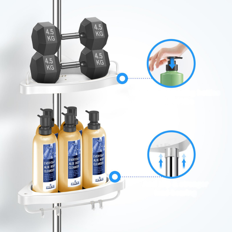 BAYTIGO® Organisateur de salle de bain multicouche pour ranger tous vos articles de douche