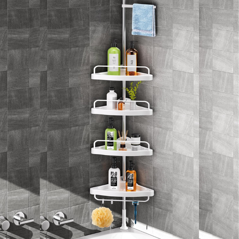 Organisateur de salle de bain à plusieurs niveaux pour le rangement des articles de bain