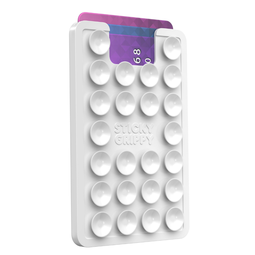 Support pour téléphone avec ventouse en silicone et portefeuille intégré, pratique et sécurisé pour iPhone et Android. Idéal pour un usage quotidien en toute sécurité avec un espace de rangement pour cartes et argent.