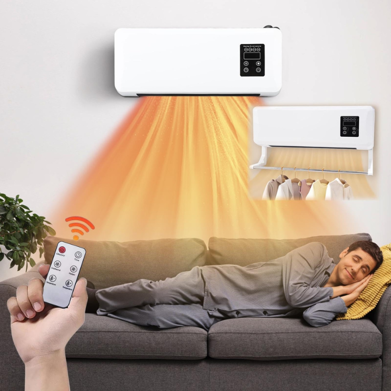 جهاز التدفئة والتبريد الحائطي 2 في 1