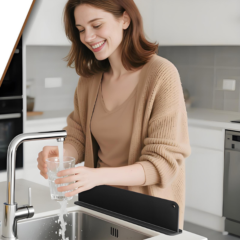 Protecteur d'évier de cuisine en silicone flexible
