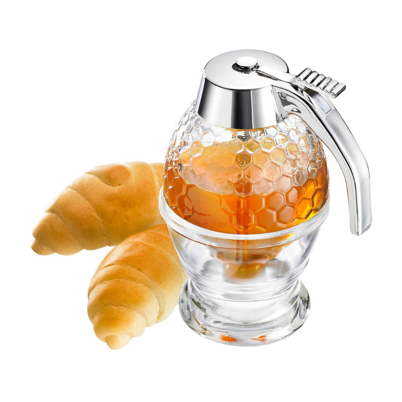 BAYTIGO® Distributeur Luxe avec support - Capacité 200 ml, design nid d'abeille pour l'élégance et une répartition parfaite