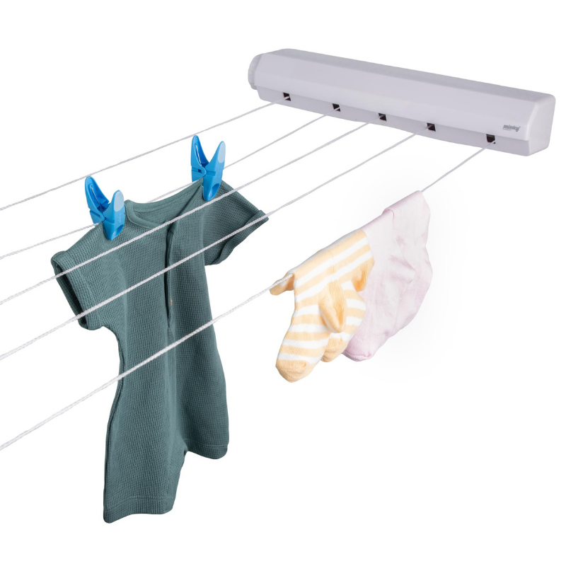 BAYTIGO® Corde à linge intérieure rétractable pour un séchage plus facile et plus rapide