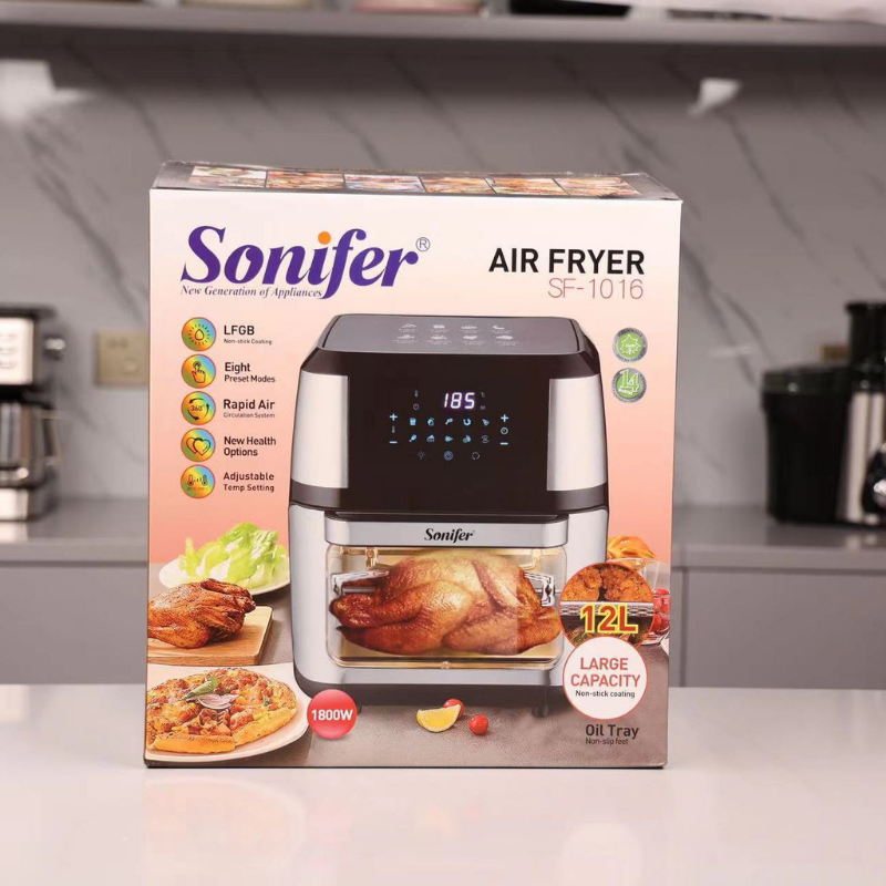 Friteuse à air électrique multifonctionnelle BAYTIGO® avec écran tactile numérique, grande capacité 12L