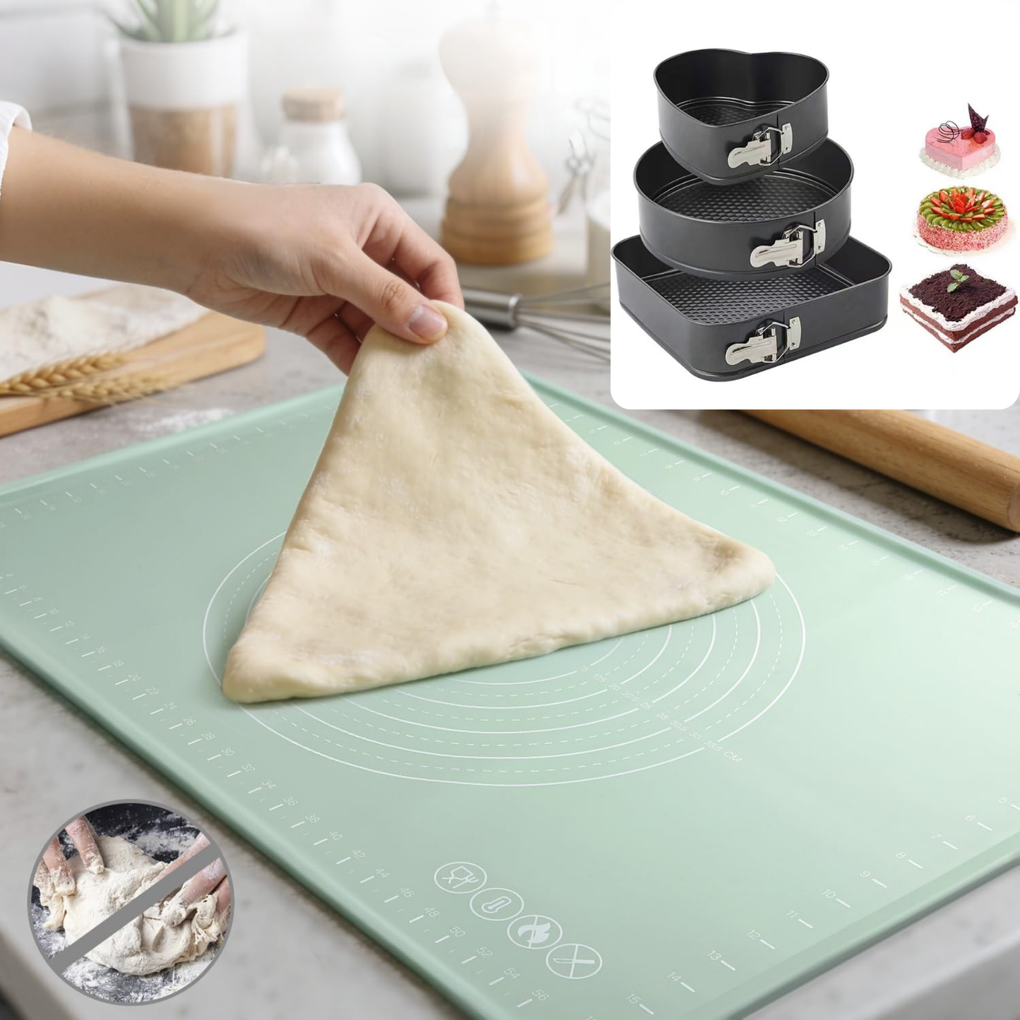 3 مولات احترافية + حصيرة السيليكون العجيبة! 🥐