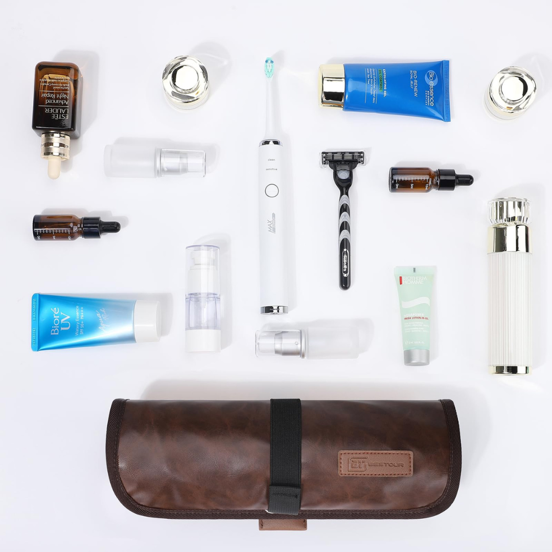 Trousse de toilette de voyage BAYTIGO® Conception compacte à bille, idéale pour les hommes