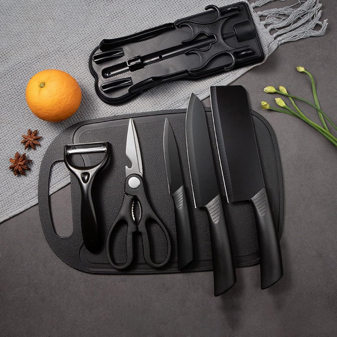Ensemble de cuisine en acier inoxydable 7 pièces