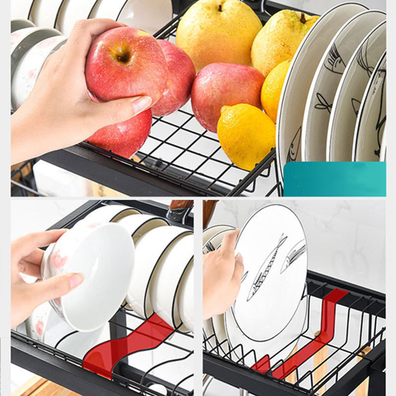 BAYTIGO® Support de rangement pour casseroles et plats de cuisine en métal pour organiser les assiettes et les ustensiles