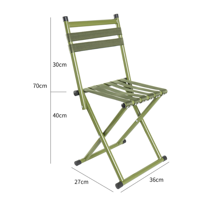 La chaise pliante en métal BAYTIGO® est idéale pour les pique-niques et les jardins