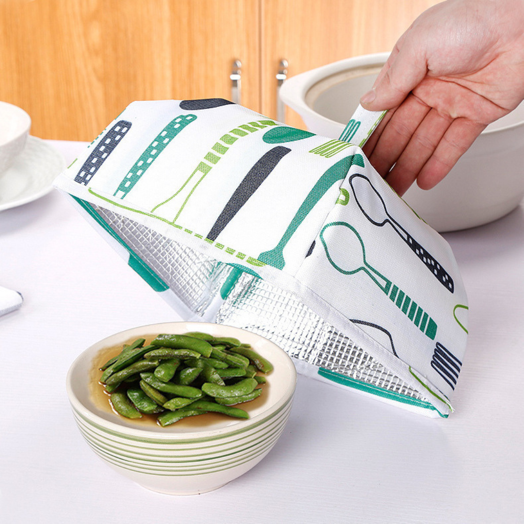 BAYTIGO® Couvercles Alimentaires Isothermes Ensemble de 2 Cuisine Pliable