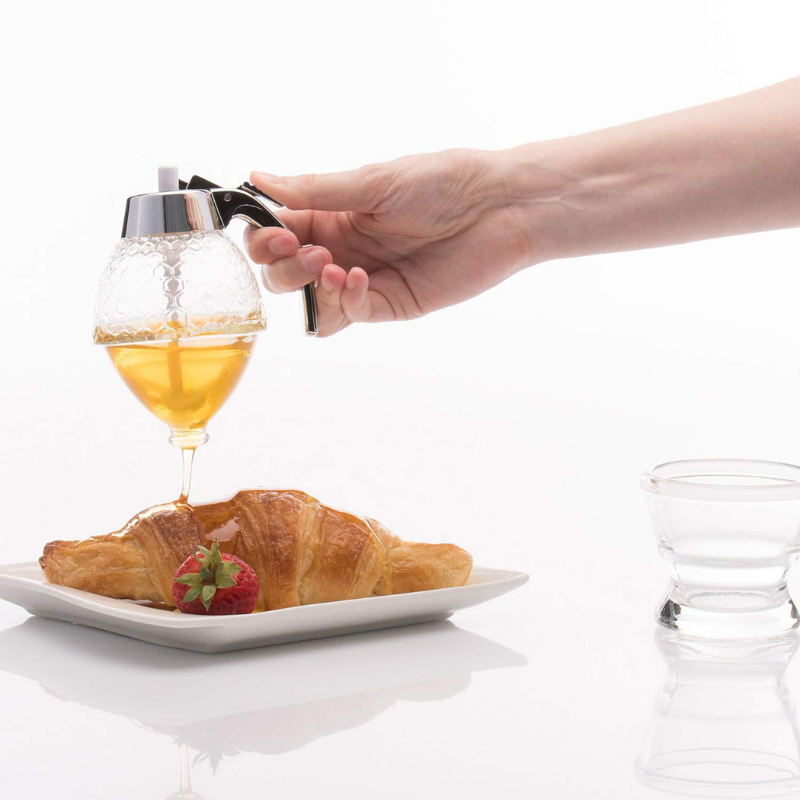BAYTIGO® Distributeur Luxe avec support - Capacité 200 ml, design nid d'abeille pour l'élégance et une répartition parfaite