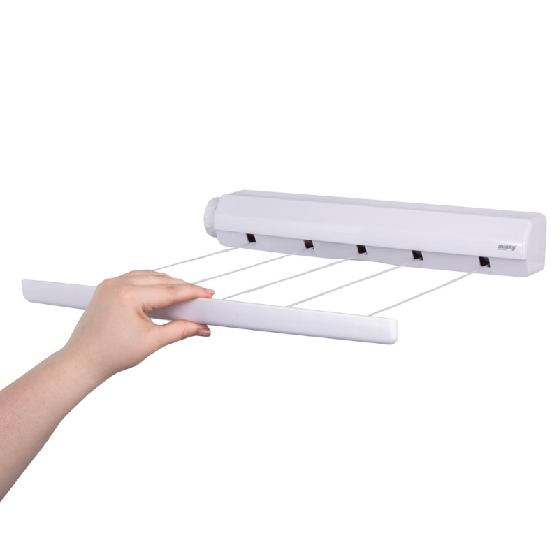 BAYTIGO® Corde à linge intérieure rétractable pour un séchage plus facile et plus rapide