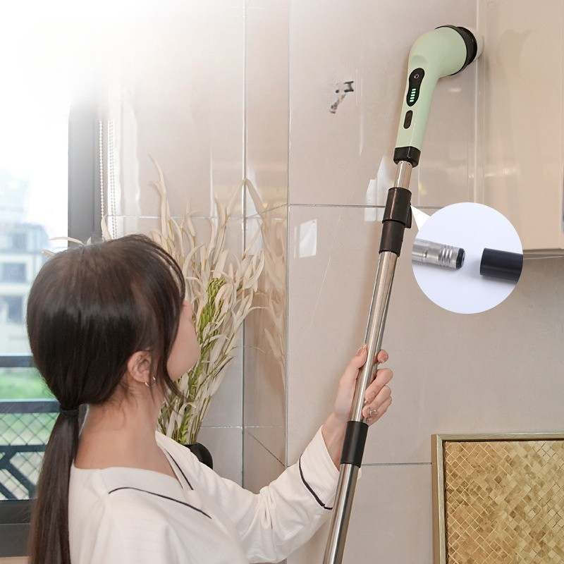 🧼 فرشاة النظافة الدوارة الكهربائية (5 في 1)