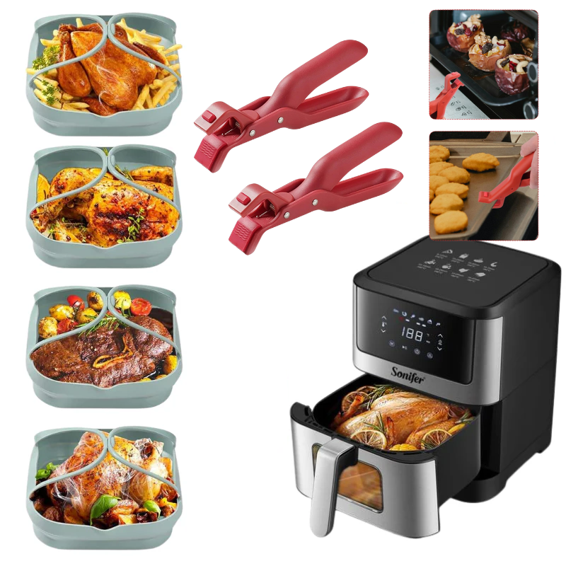 Friteuse à air en silicone + vaporisateur d'huile en cadeau gratuit 🎁