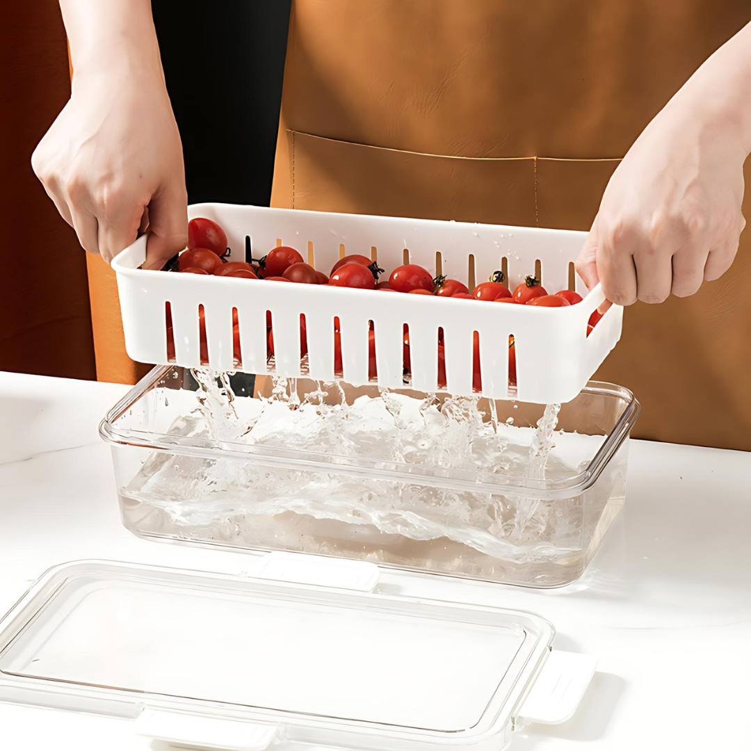 علبة تخزين للثلاجة للحفاظ على نضارة الطعام والفواكه