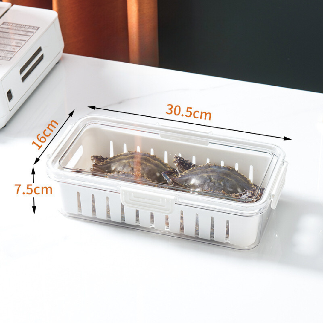 علبة تخزين للثلاجة للحفاظ على نضارة الطعام والفواكه