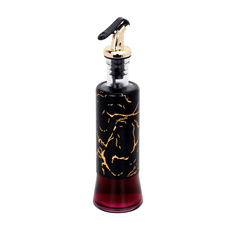BAYTIGO®Bouteille d'huile et de vinaigre, 320 ml, imprimé marbre.