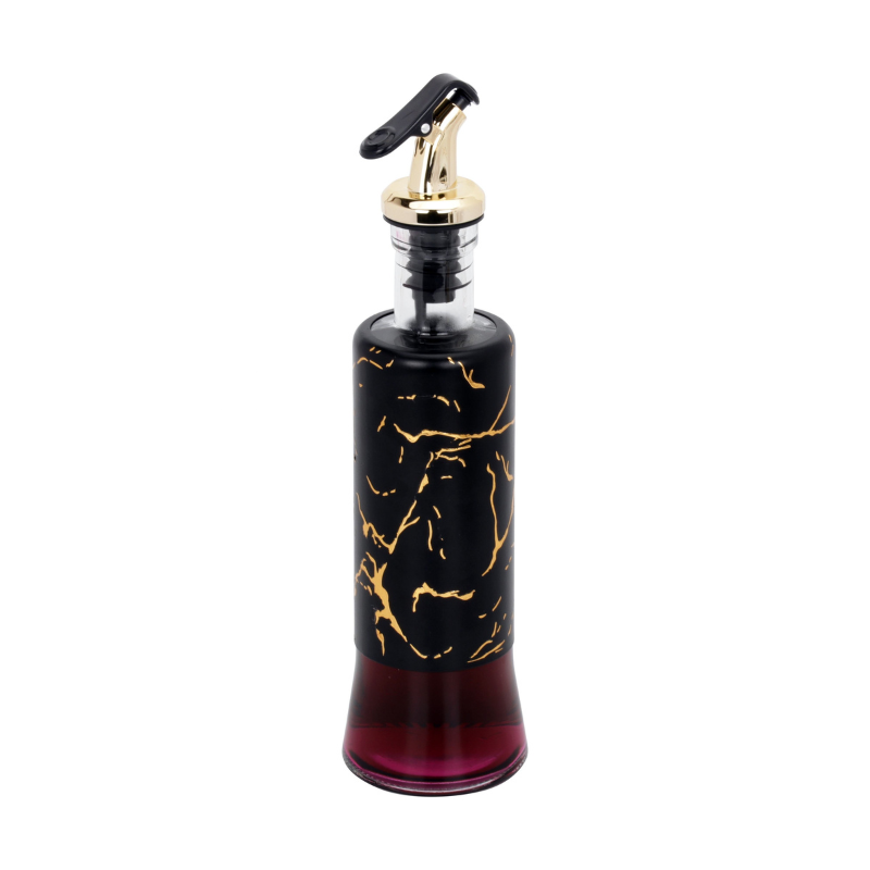 BAYTIGO®Bouteille d'huile et de vinaigre, 320 ml, imprimé marbre.