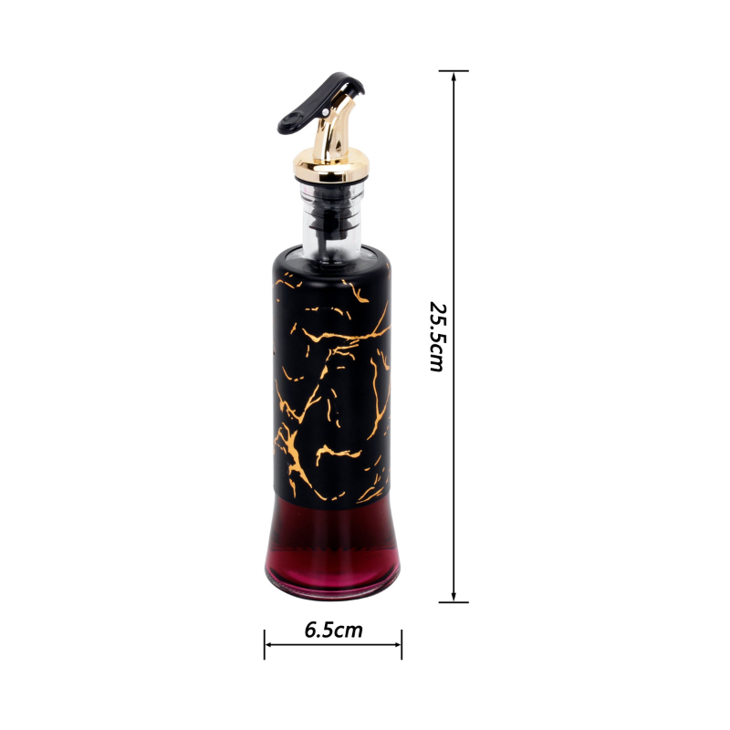 BAYTIGO®Bouteille d'huile et de vinaigre, 320 ml, imprimé marbre.
