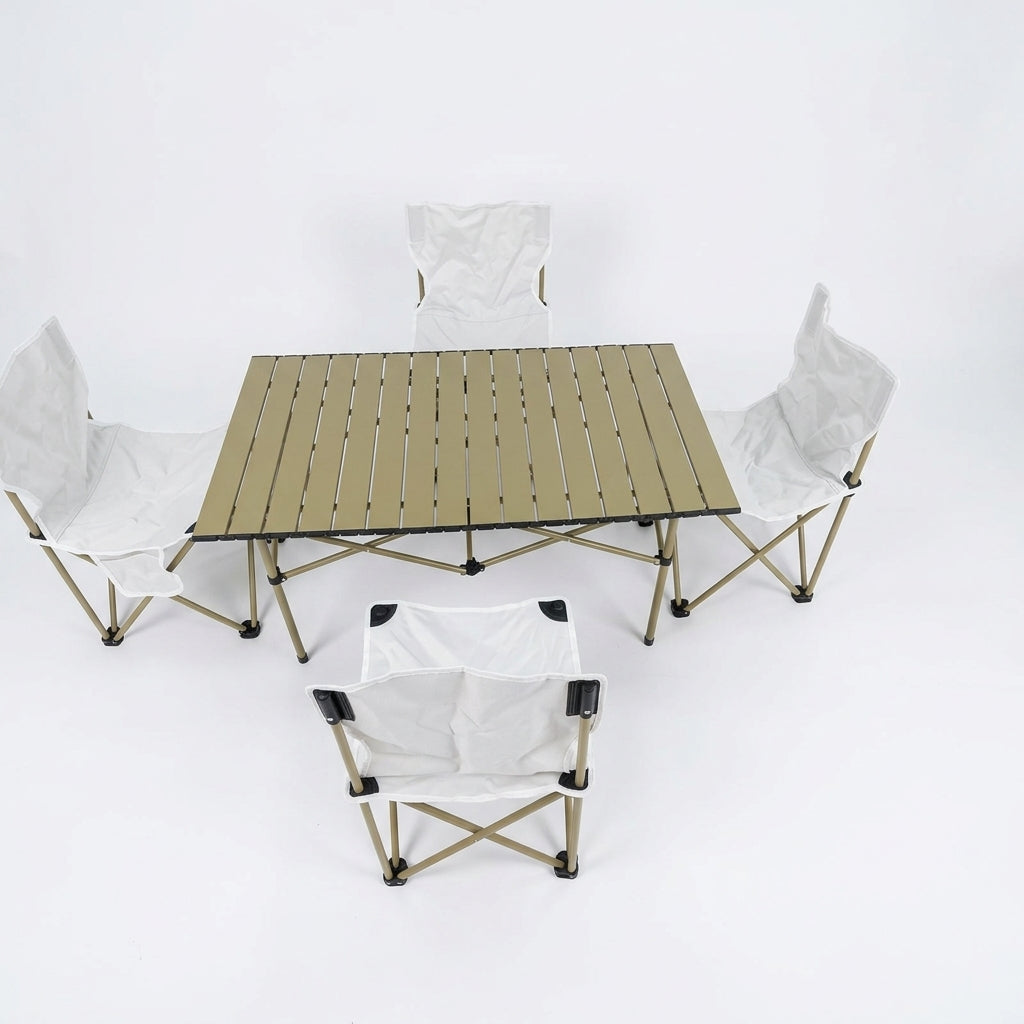 Ensemble d'été complet : table et 4 chaises dans un seul sac