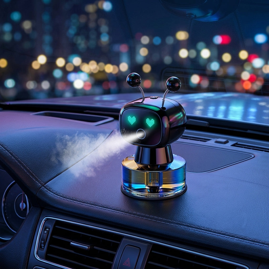 🤖 روبو ذكي كيعطر سيارتك تلقائياً وعيونو كتضوي