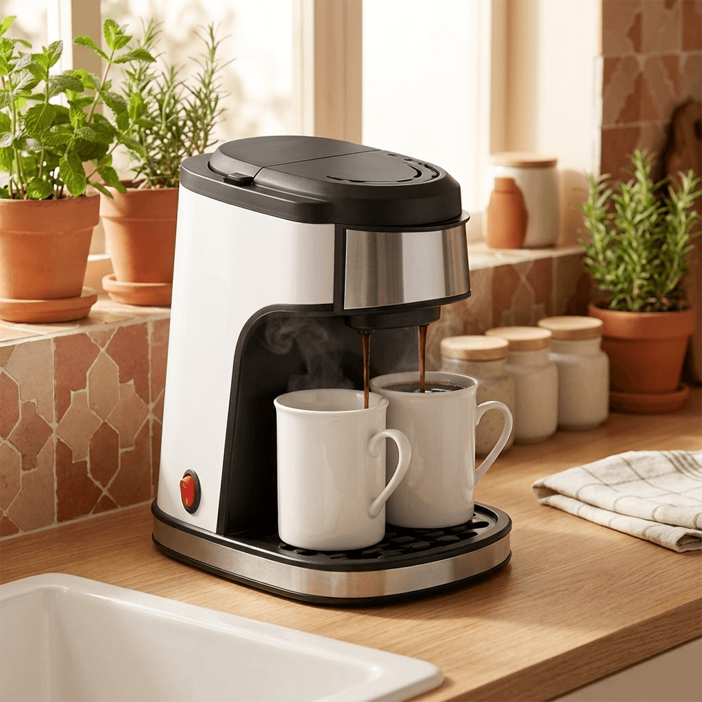 ماكينة قهوة صغيرة بجوج كيسان ☕ | خفيفة  قهوة سخونة فدقائق