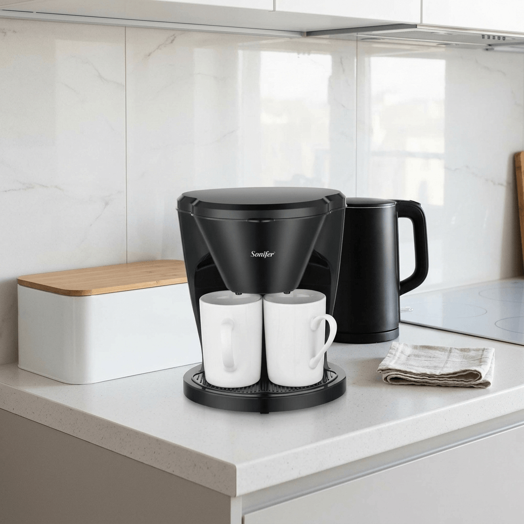 ماكينة القهوة Sonifer: جوج كيسان دقة وحدة ☕